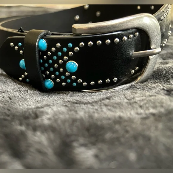 Torrid Black and Blue Studded Belt - Picture 1 of 8